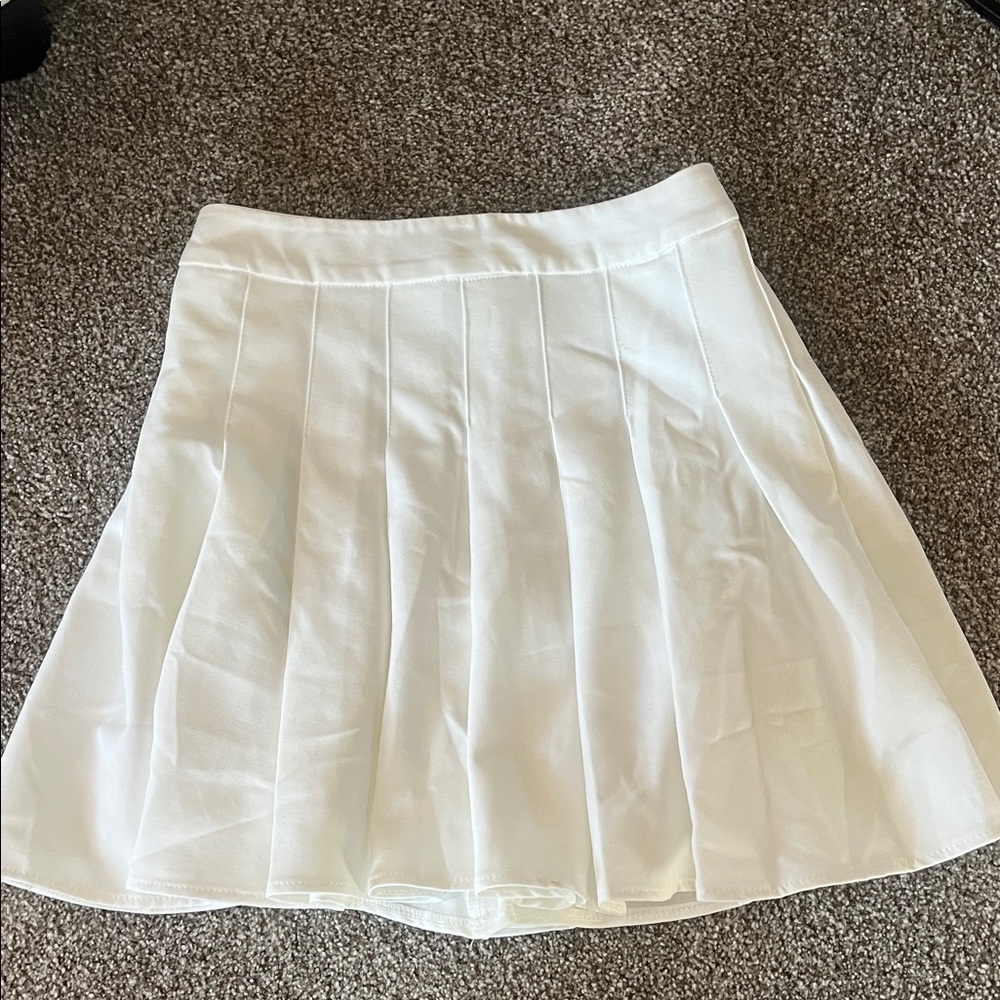 Princess Polly White Skater Skirt